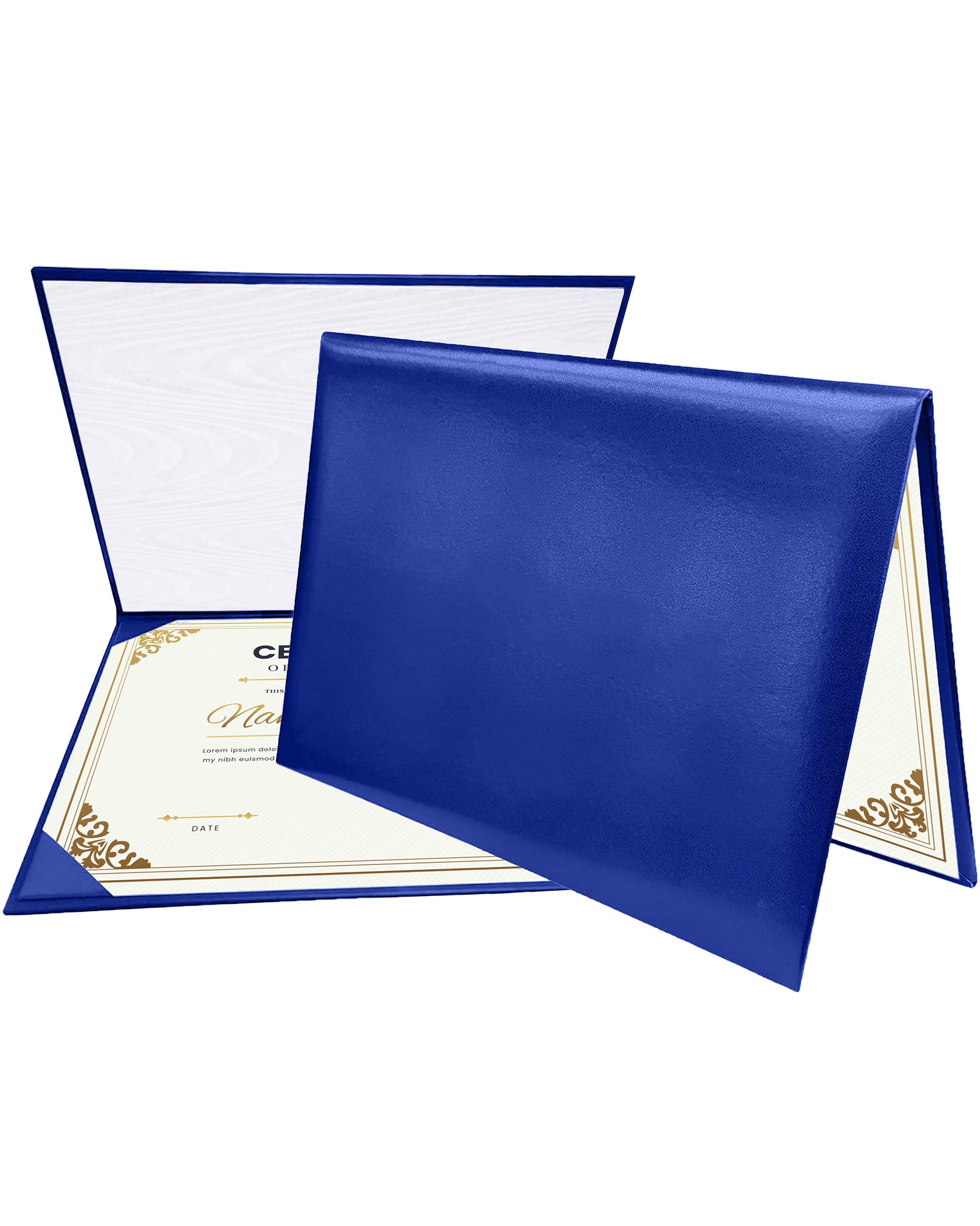 Diploma Cover 6" x 8" 7" x 9" 8.5" x 11" 11" x 14" Graduation Certificate Holder