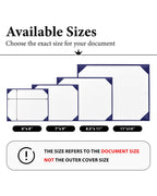 Diploma Cover 6" x 8" 7" x 9" 8.5" x 11" 11" x 14" Graduation Certificate Holder