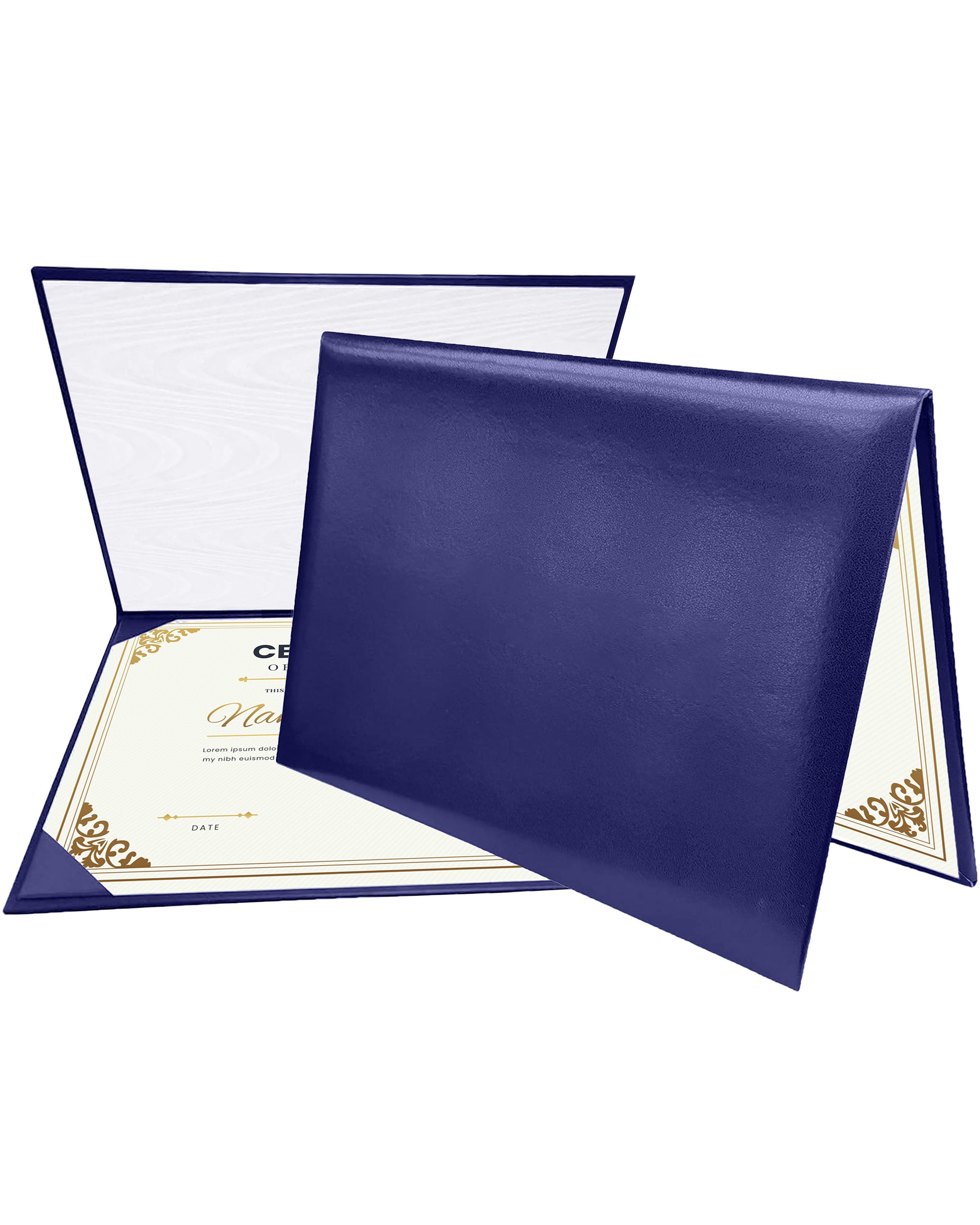 Diploma Cover 6" x 8" 7" x 9" 8.5" x 11" 11" x 14" Graduation Certificate Holder