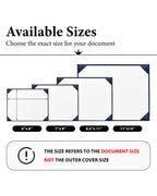 Diploma Cover 6" x 8" 7" x 9" 8.5" x 11" 11" x 14" Graduation Certificate Holder