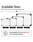 Diploma Cover 6" x 8" 7" x 9" 8.5" x 11" 11" x 14" Graduation Certificate Holder