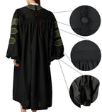 MyGradDay Unisex Deluxe Doctor of Divinity Clergy Robes  Doctorate pulpit robes with Gold Piping Available for Customization