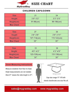 Shiny Preschool and Kindergarten Graduation Gown & Cap Tassel with 2025 Year Charm