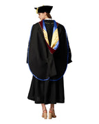 Deluxe Doctoral Graduation Hood with Gold Piping