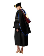 Deluxe Doctoral Graduation Hood with Gold Piping