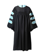 Deluxe Doctoral Graduation Gown with Gold Piping Plus Doctoral Tam and Doctoral Hood  Package
