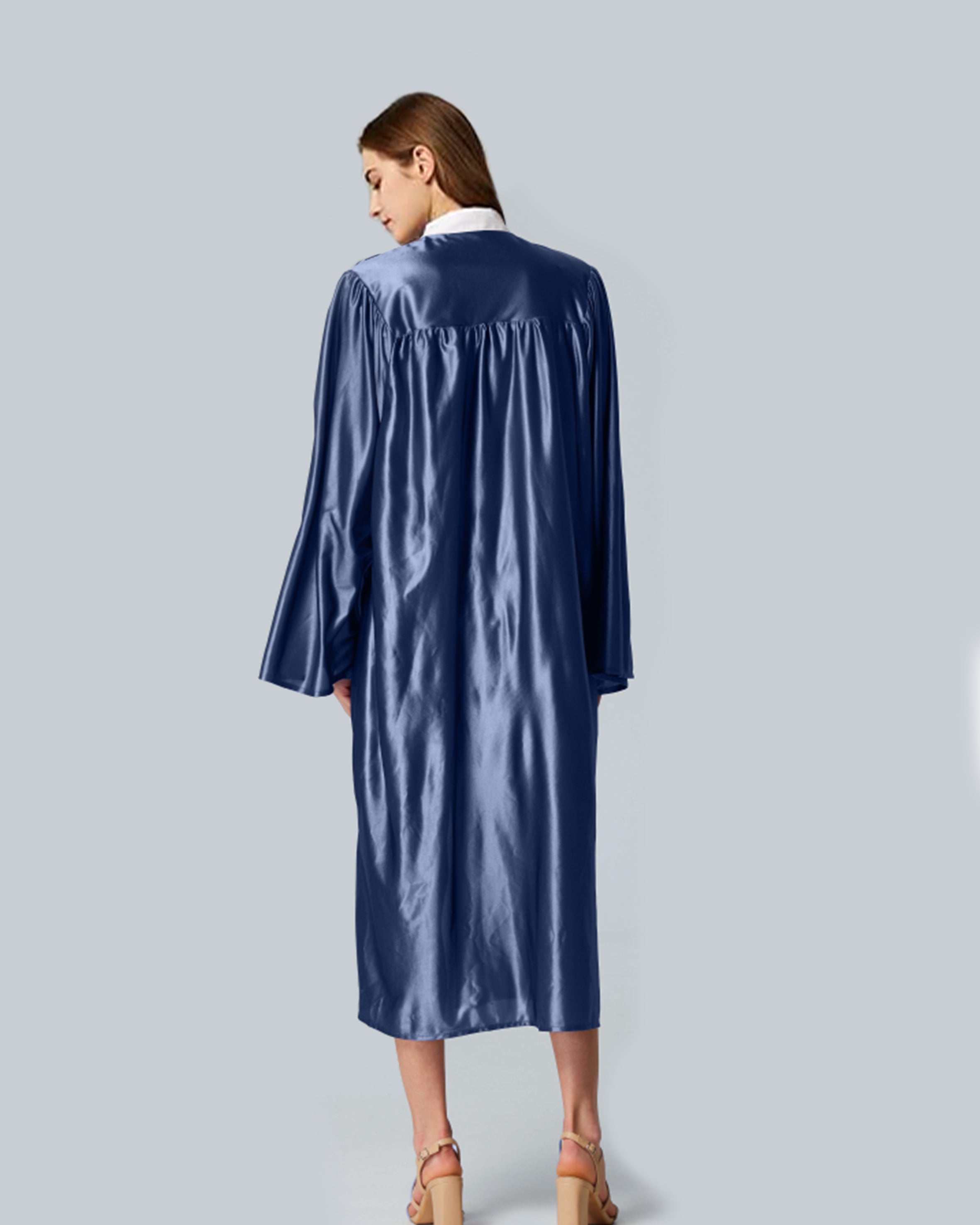 Unisex Shiny Graduation Gown Choir Robe for Church for Baptism Confirmation Choir Officiant or School