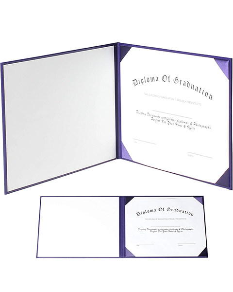 MyGradDay Customization Diploma Cover 8.5x11 Diploma Holder Graduation Certificate Cover Smooth