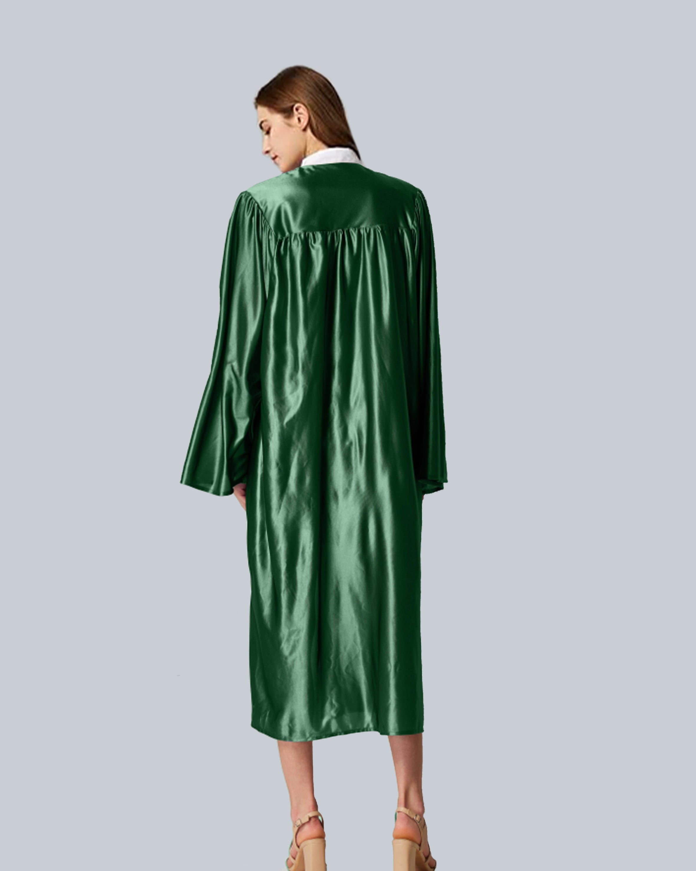 Unisex Shiny Graduation Gown Choir Robe for Church for Baptism Confirmation Choir Officiant or School