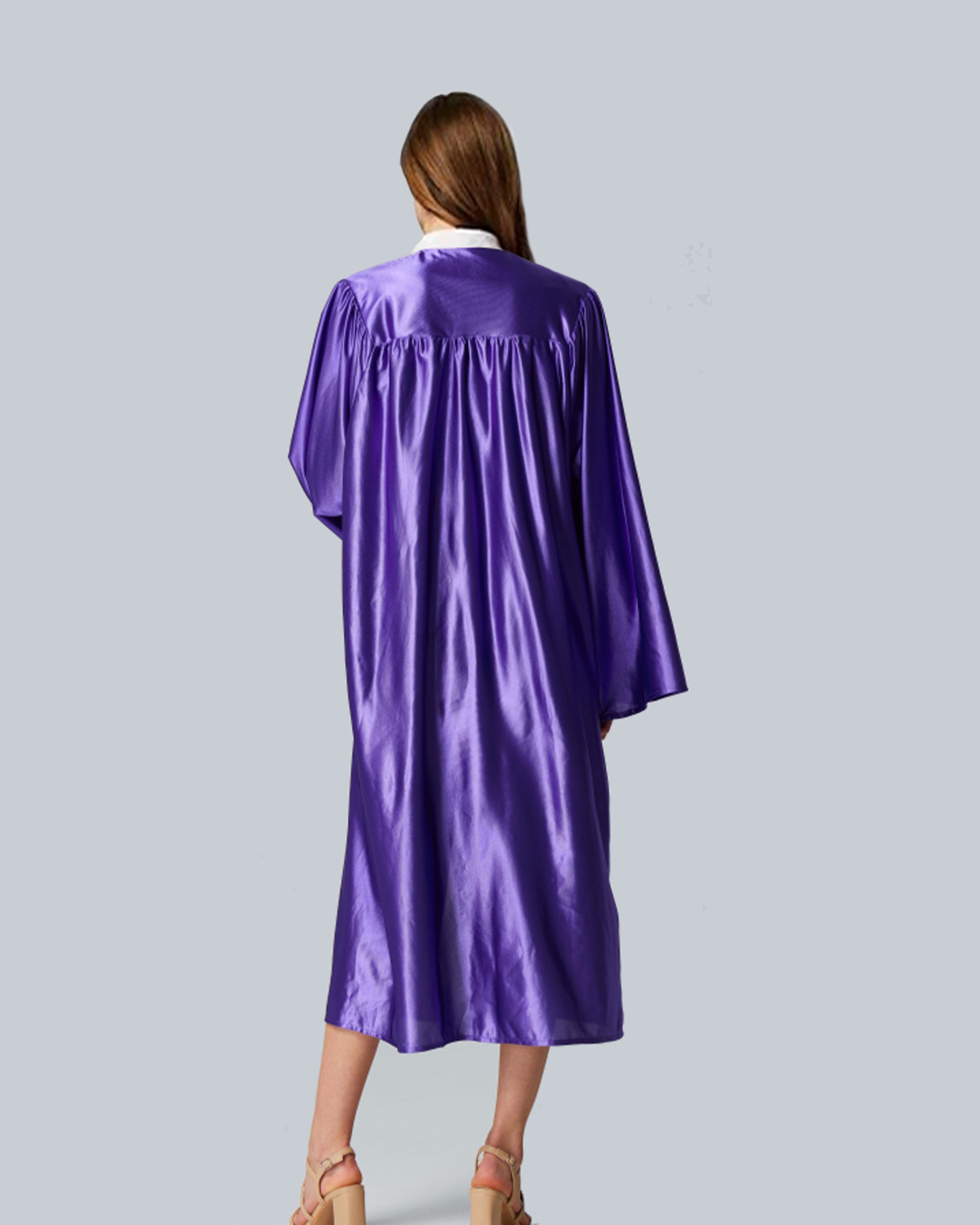 Unisex Shiny Graduation Gown Choir Robe for Church for Baptism Confirmation Choir Officiant or School