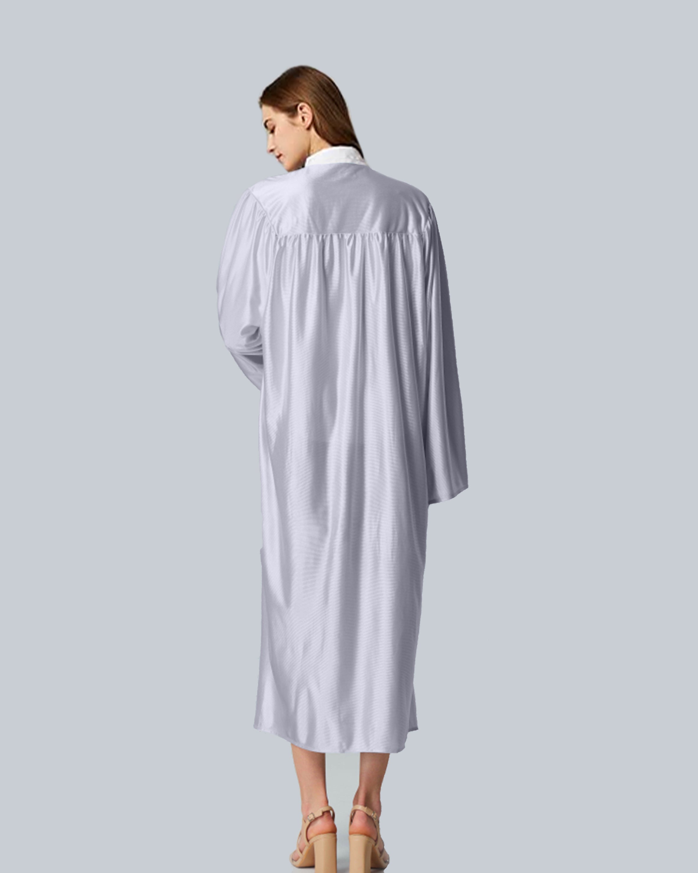 Unisex Shiny Graduation Gown Choir Robe for Church for Baptism Confirmation Choir Officiant or School