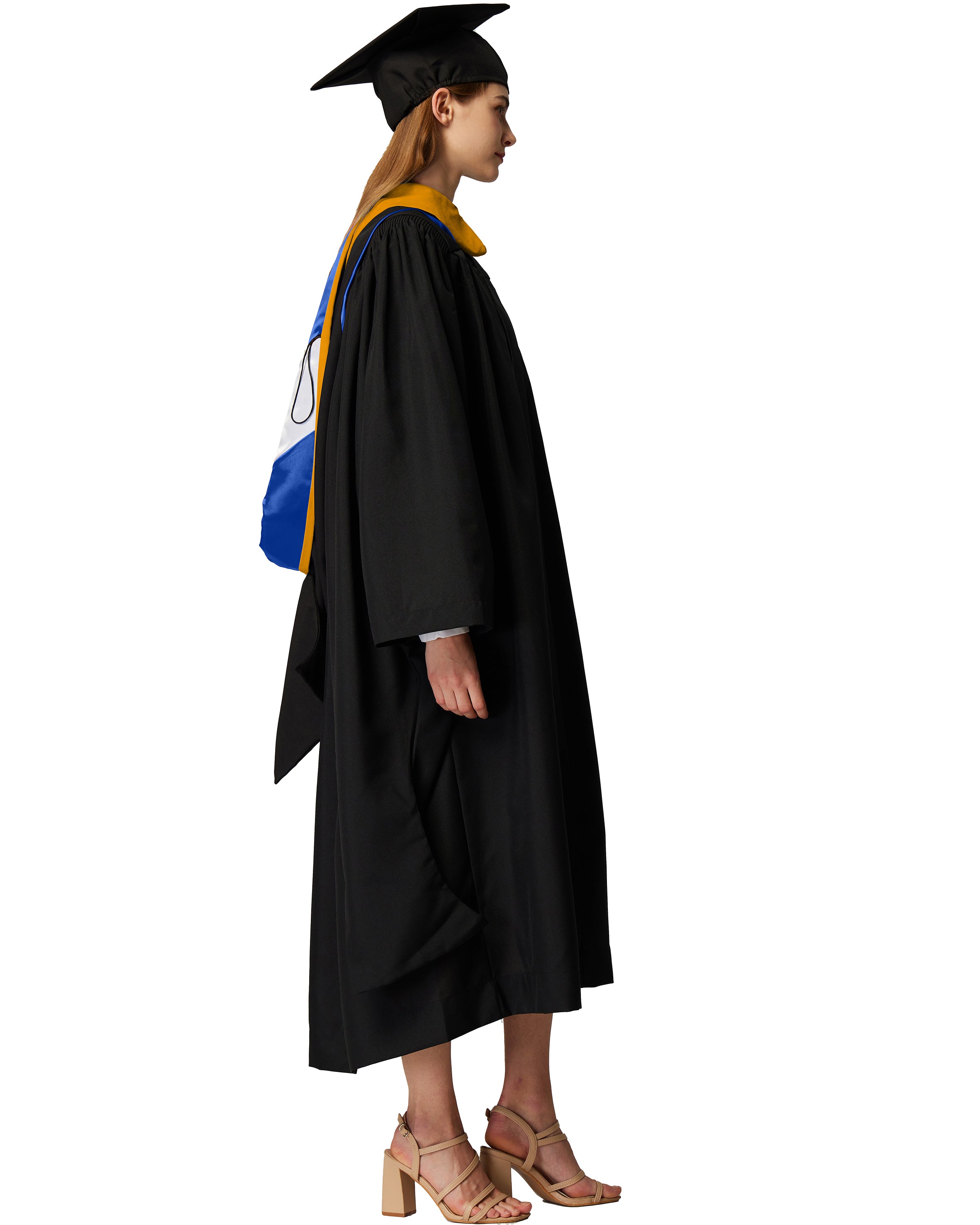 MyGradDay Unisex Master Graduation Gown Cap and Hood Master Regalia with 2026 Tassel