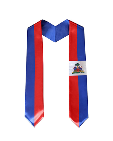 Country Flag Graduation Stole Embroidery for International Students