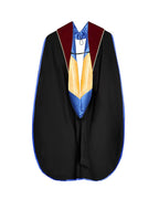 Deluxe Doctoral Graduation Hood with Gold Piping