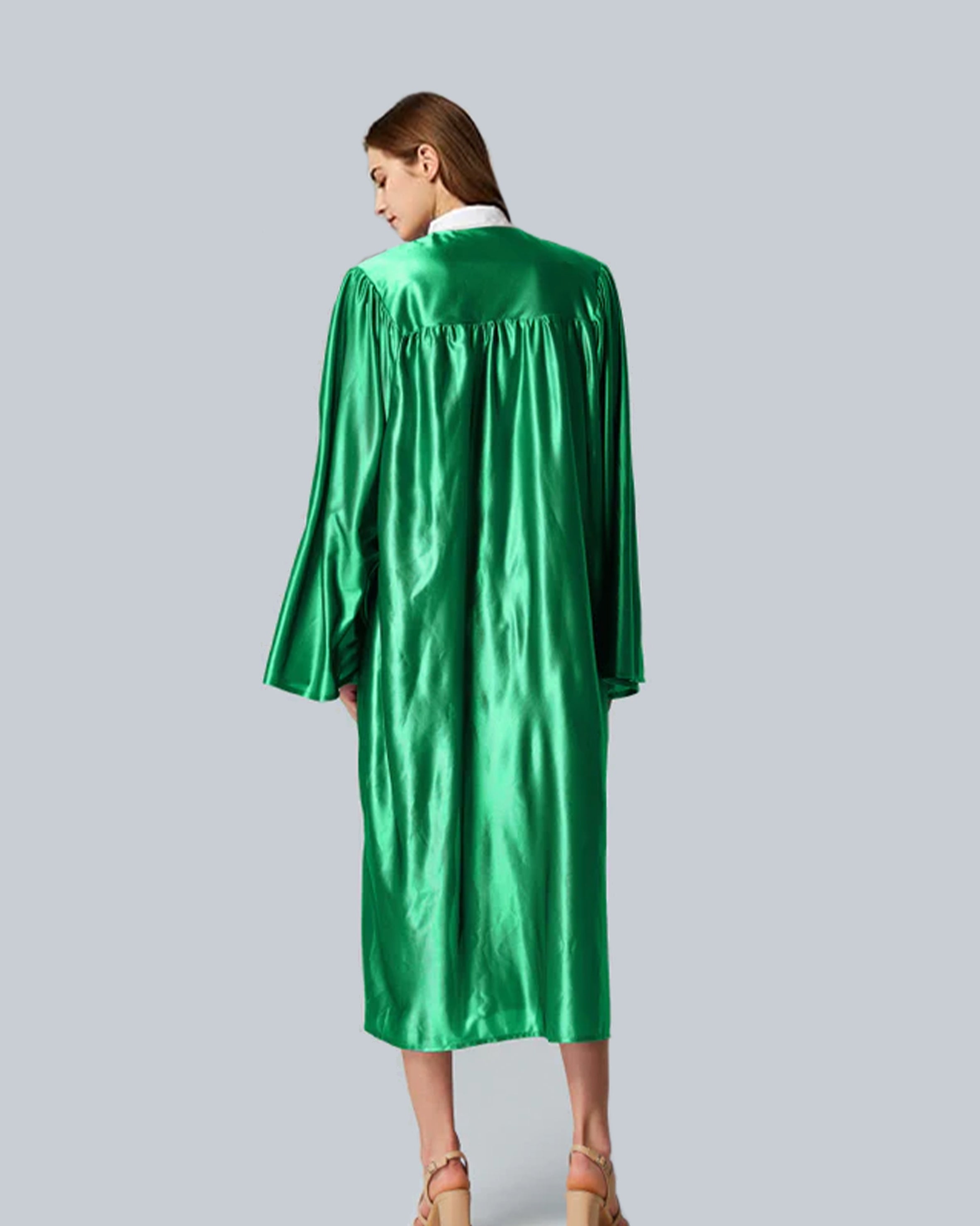 Unisex Shiny Graduation Gown Choir Robe for Church for Baptism Confirmation Choir Officiant or School