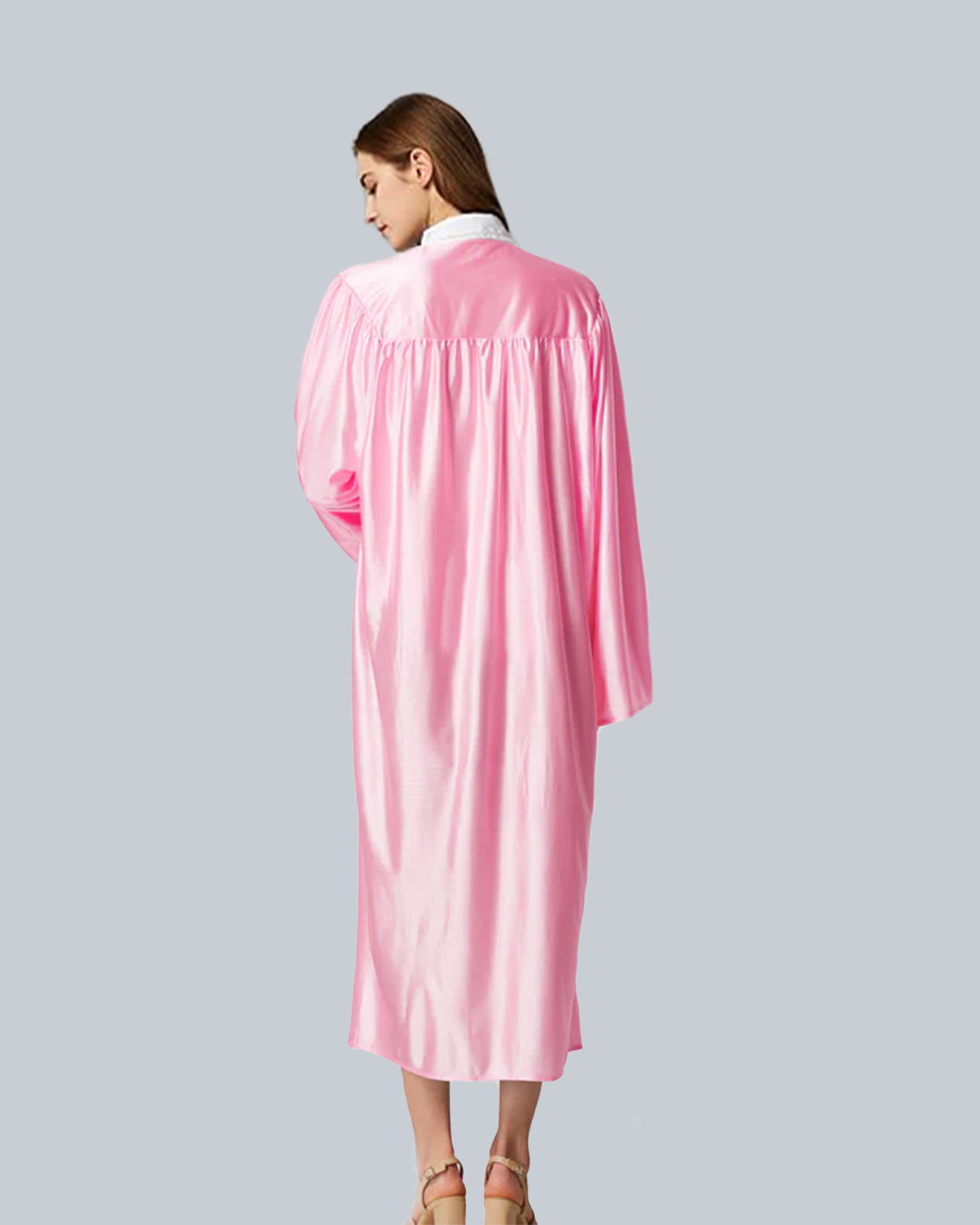 Unisex Shiny Graduation Gown Choir Robe for Church for Baptism Confirmation Choir Officiant or School