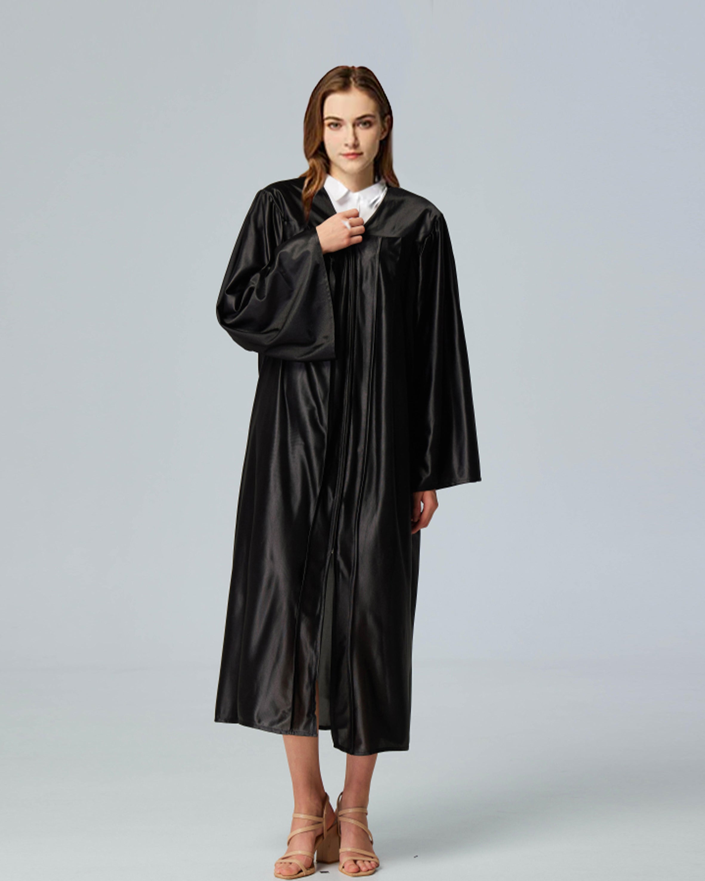 Unisex Shiny Graduation Gown Choir Robe for Church for Baptism Confirmation Choir Officiant or School