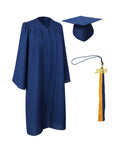 Unisex Matte Graduation Gown and Cap with Two-Color Tassel 2026 Year Charm