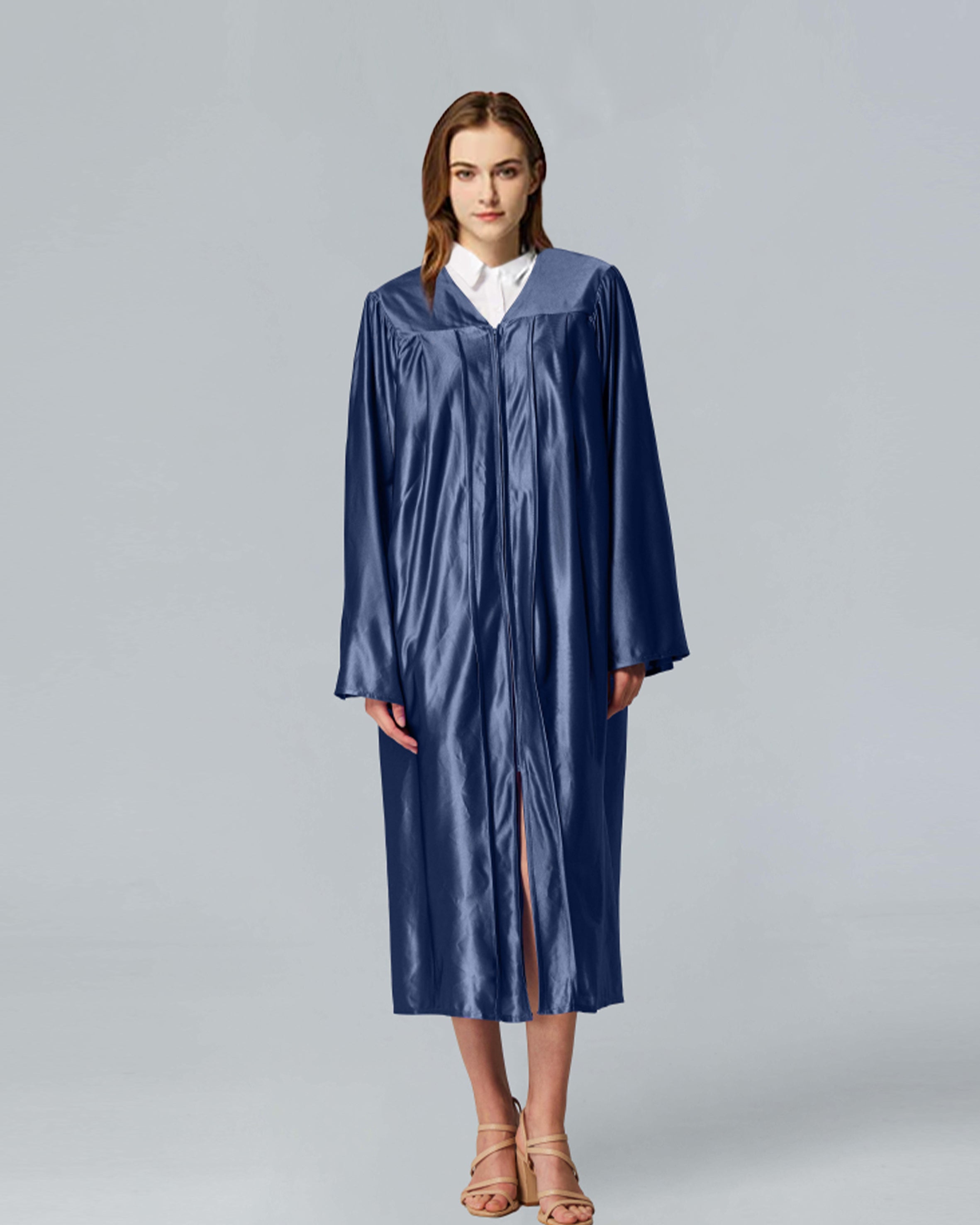 Unisex Shiny Graduation Gown Choir Robe for Church for Baptism Confirmation Choir Officiant or School