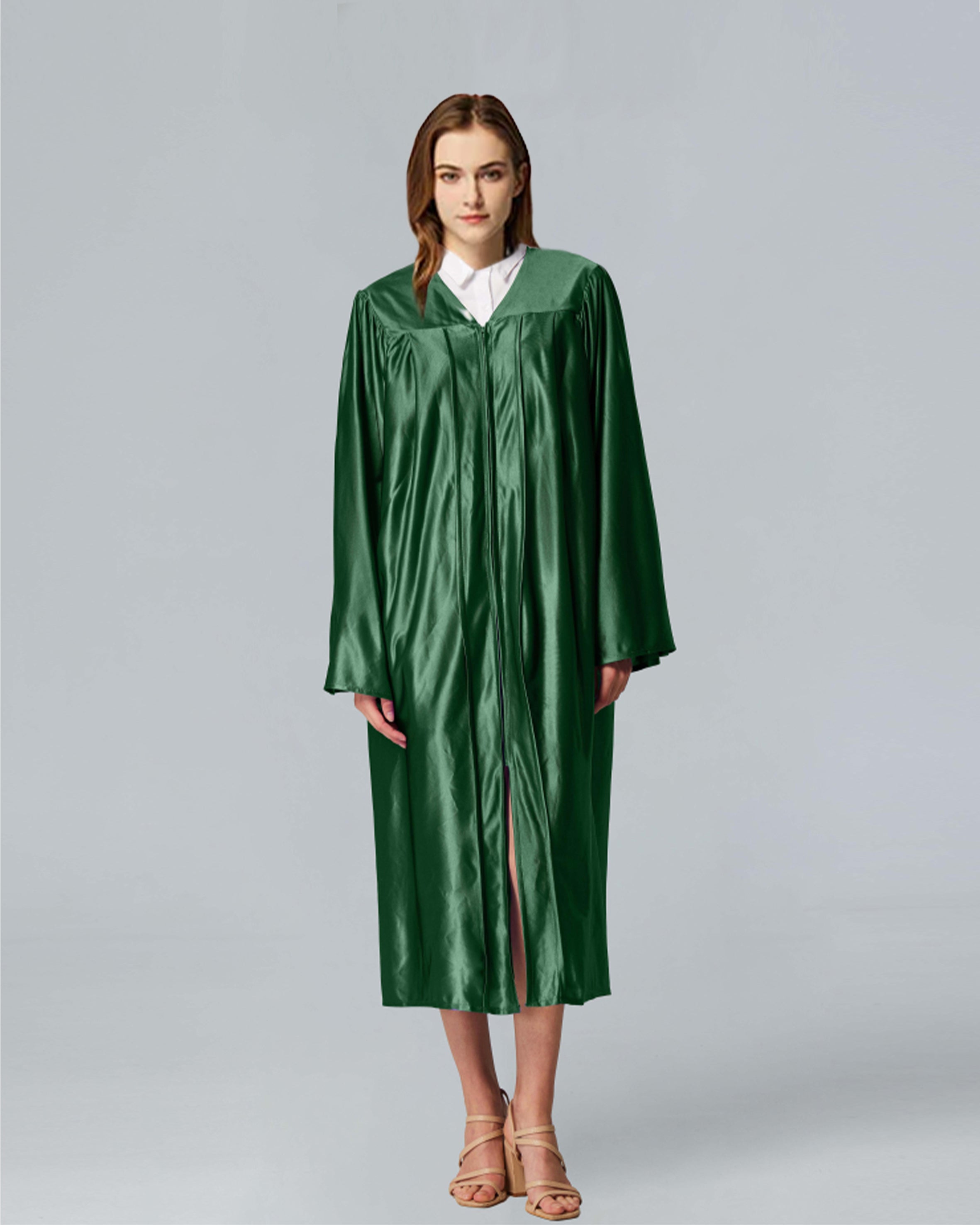 Unisex Shiny Graduation Gown Choir Robe for Church for Baptism Confirmation Choir Officiant or School