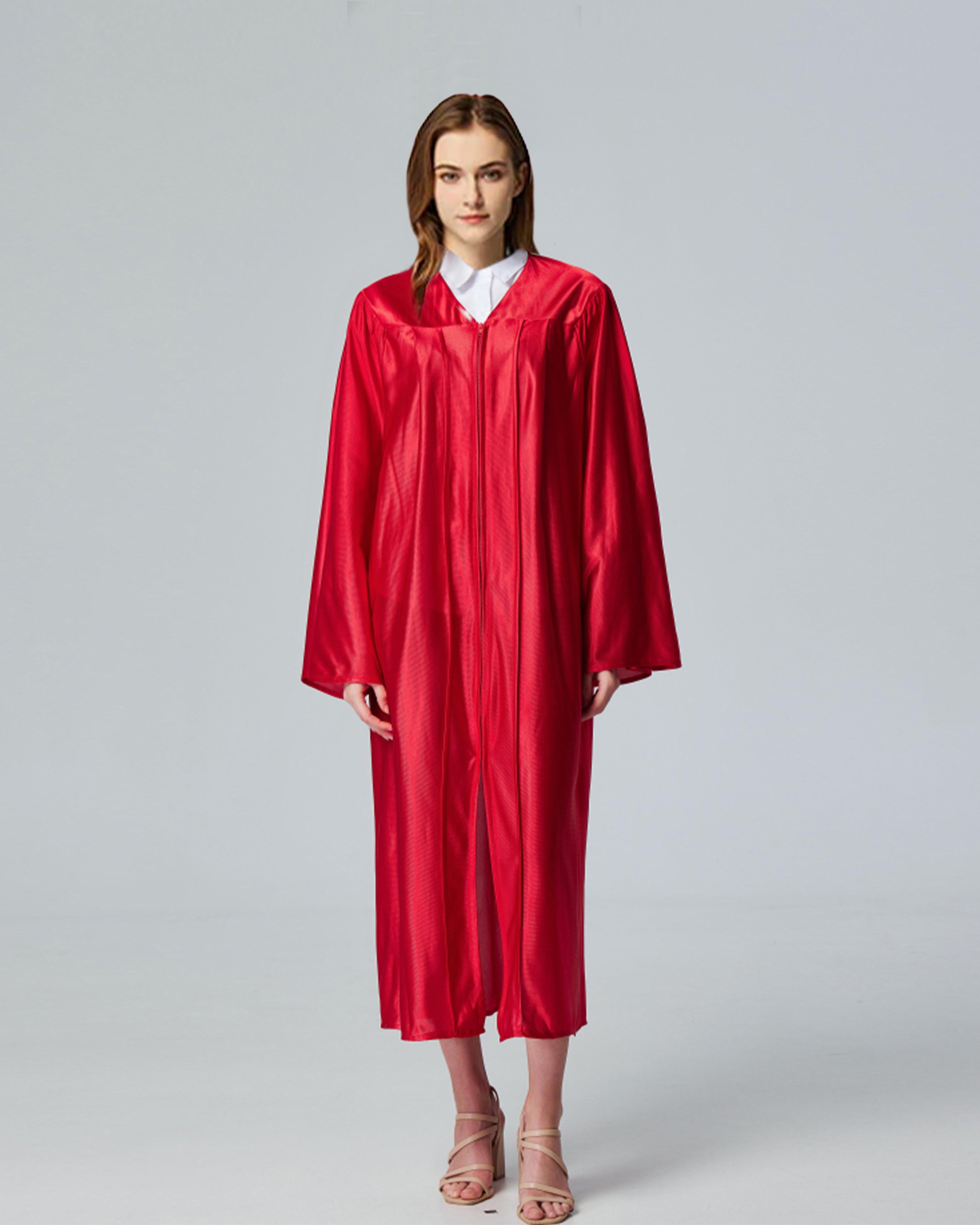 Unisex Shiny Graduation Gown Choir Robe for Church for Baptism Confirmation Choir Officiant or School
