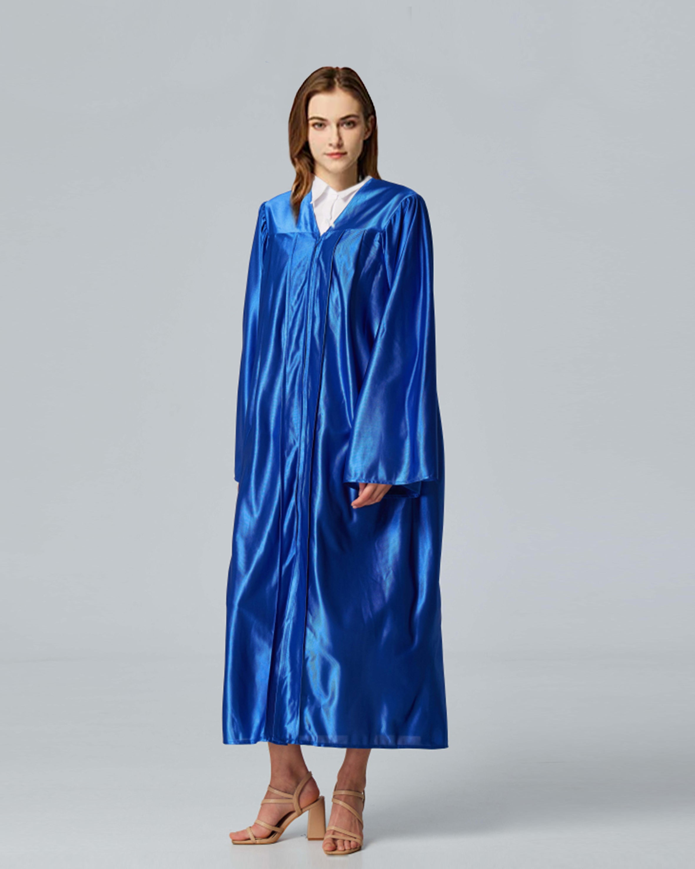 Unisex Shiny Graduation Gown Choir Robe for Church for Baptism Confirmation Choir Officiant or School