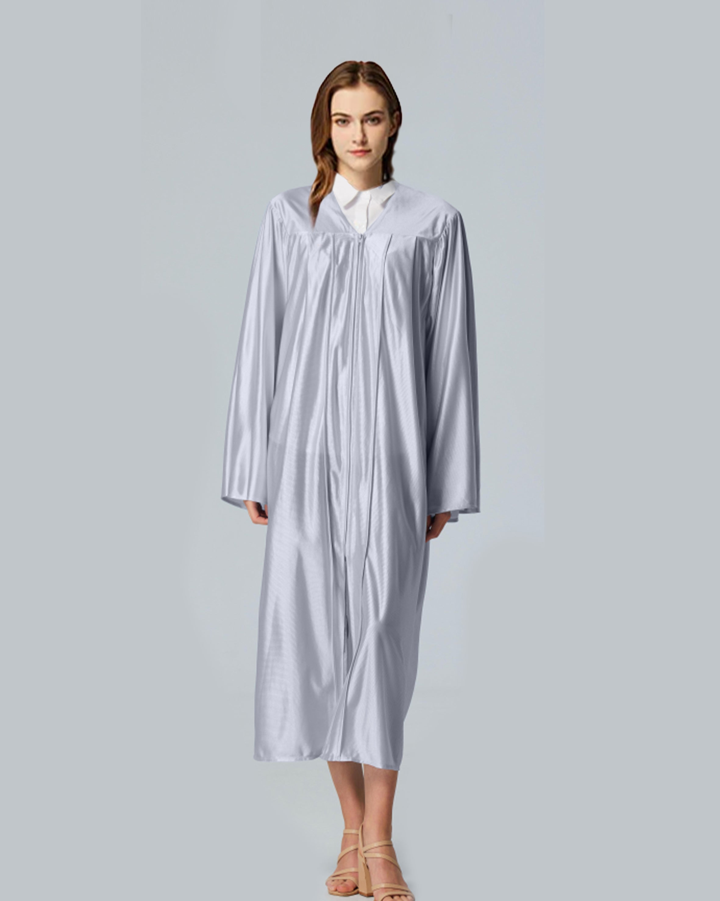 Unisex Shiny Graduation Gown Choir Robe for Church for Baptism Confirmation Choir Officiant or School