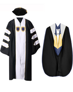 Customized Doctoral Graduation Gown Hood & Tam 8S