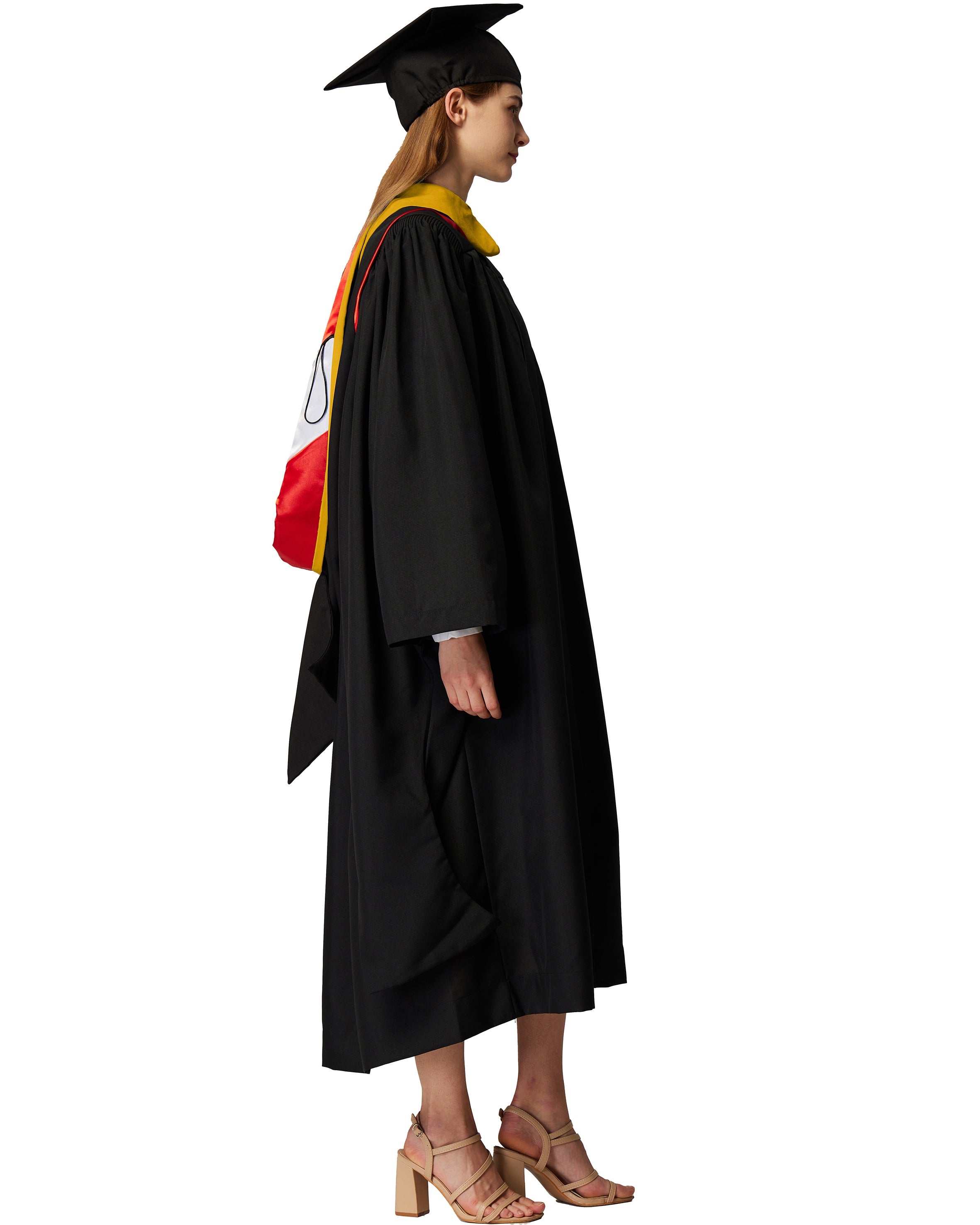 MyGradDay Unisex Master Graduation Gown Cap and Hood Master Regalia with 2026 Tassel