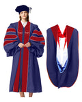 Customized Doctoral Graduation Gown Tam & Hood  (Products Will Be Customized as Requested) Red（副本）