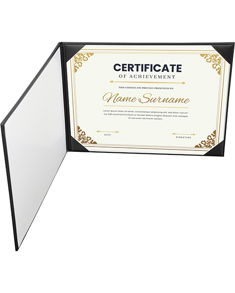 MyGradDay Customization Diploma Cover 8.5x11 Diploma Holder Graduation Certificate Cover Smooth
