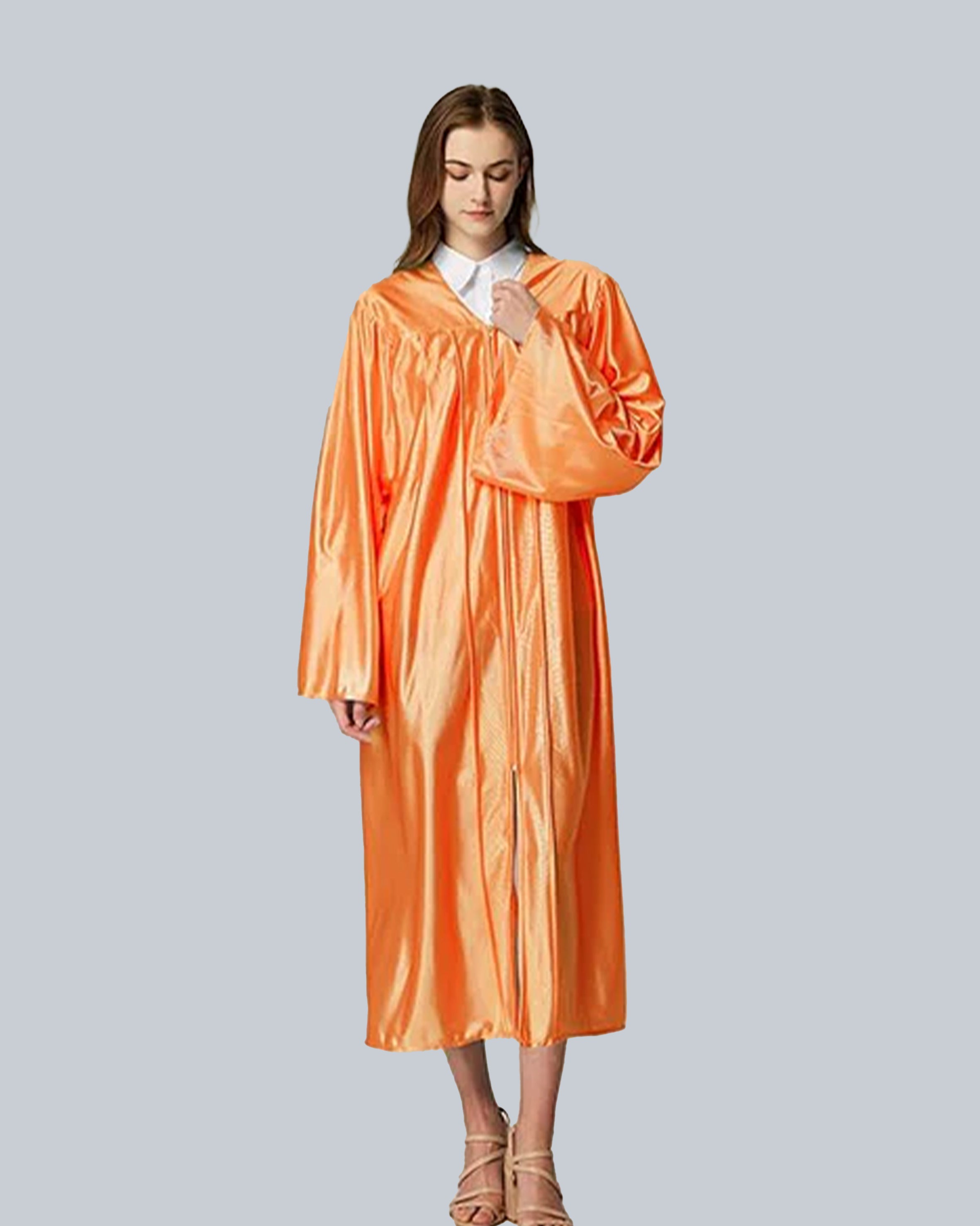 Unisex Shiny Graduation Gown Choir Robe for Church for Baptism Confirmation Choir Officiant or School