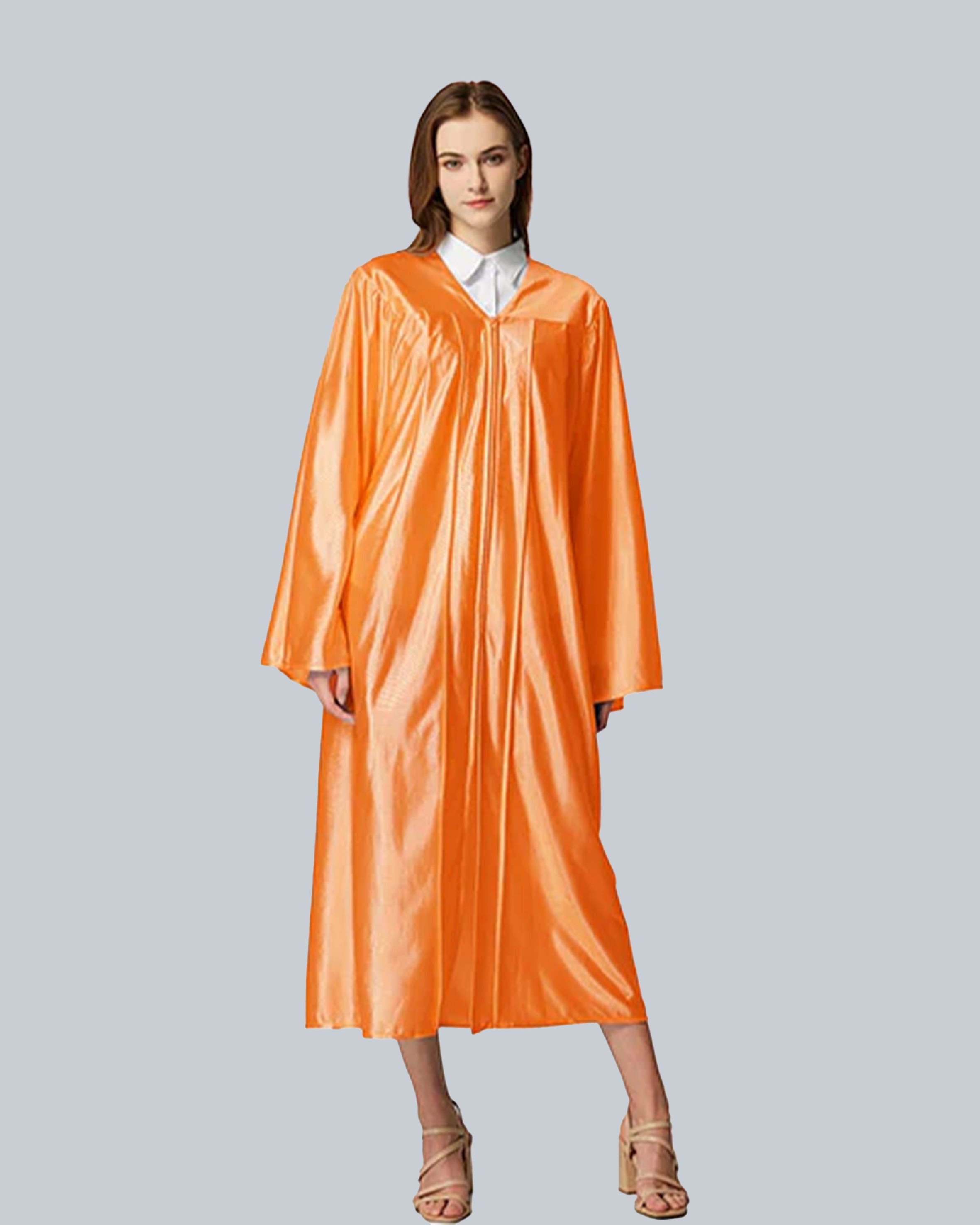 Unisex Shiny Graduation Gown Choir Robe for Church for Baptism Confirmation Choir Officiant or School