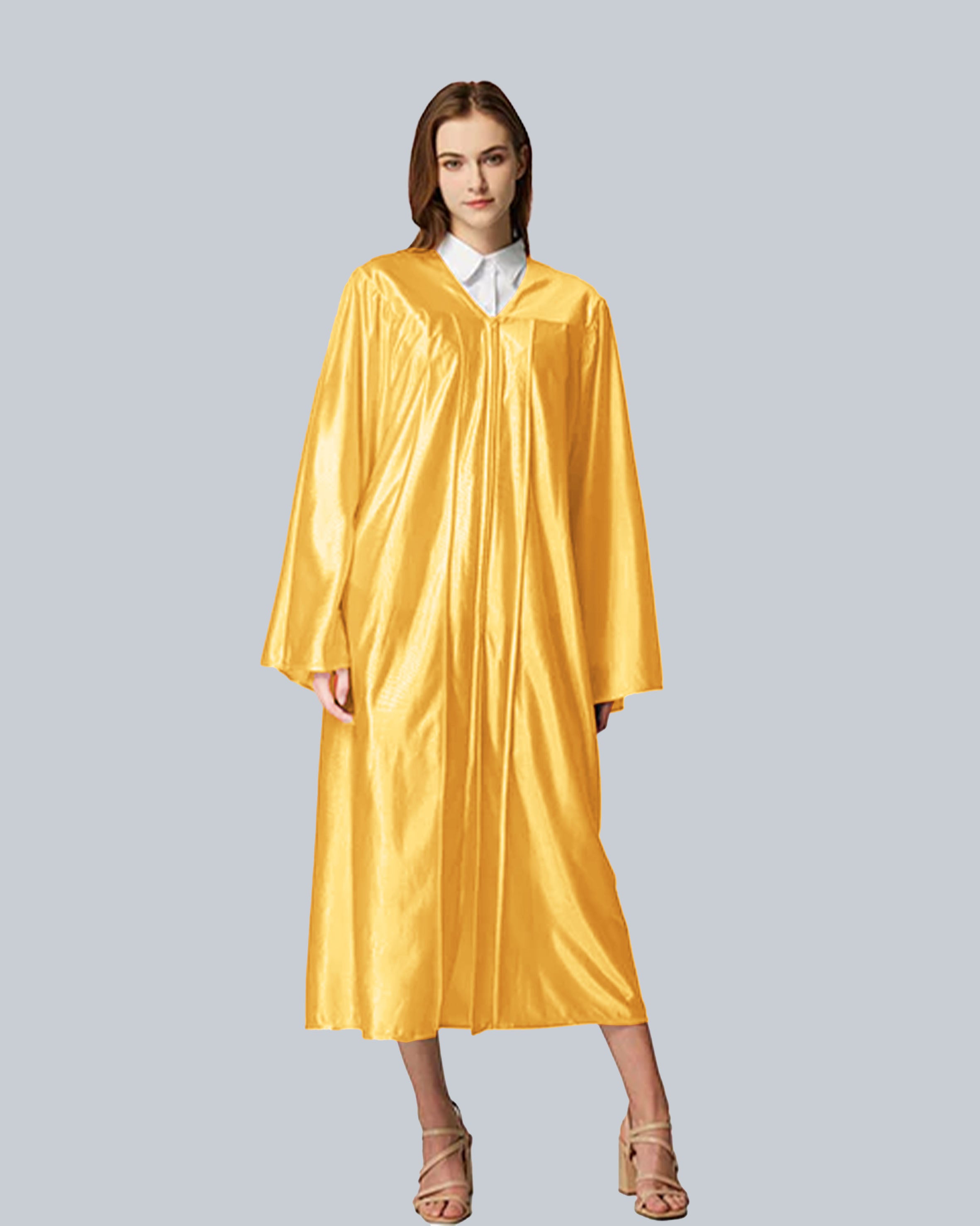 Unisex Shiny Graduation Gown Choir Robe for Church for Baptism Confirmation Choir Officiant or School