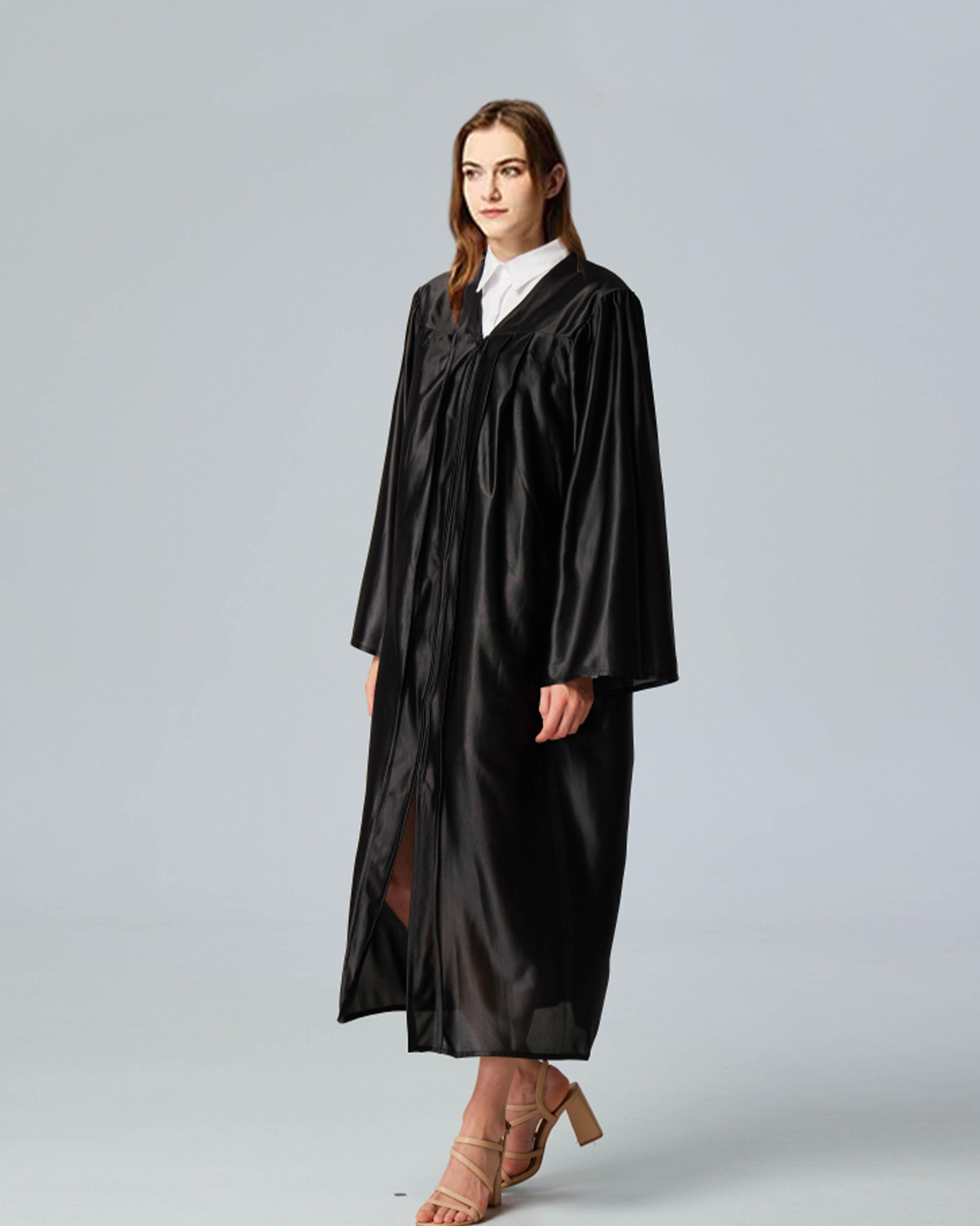 Unisex Shiny Graduation Gown Choir Robe for Church for Baptism Confirmation Choir Officiant or School