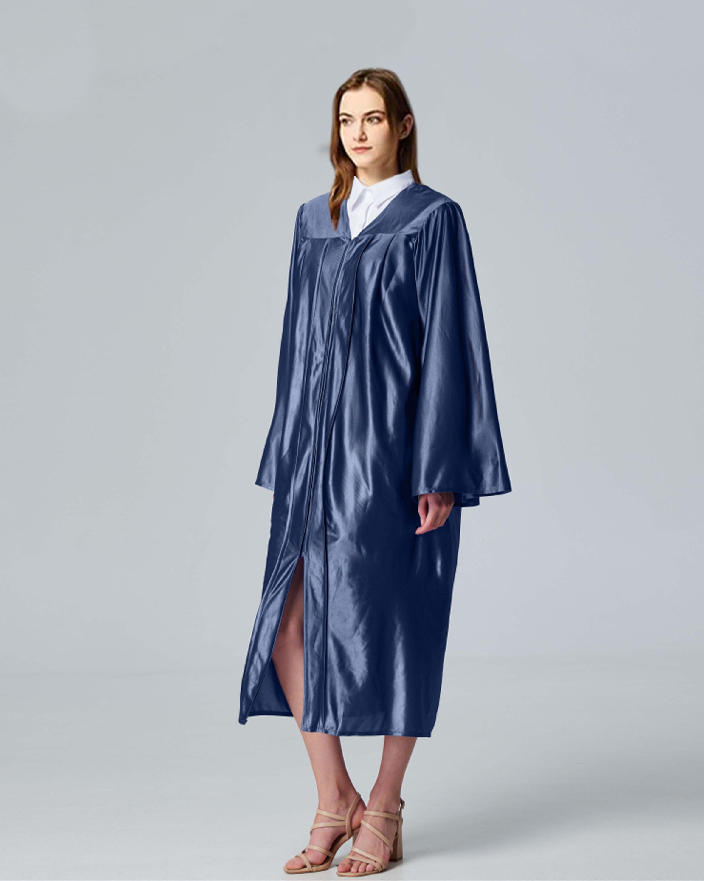 Unisex Shiny Graduation Gown Choir Robe for Church for Baptism Confirmation Choir Officiant or School