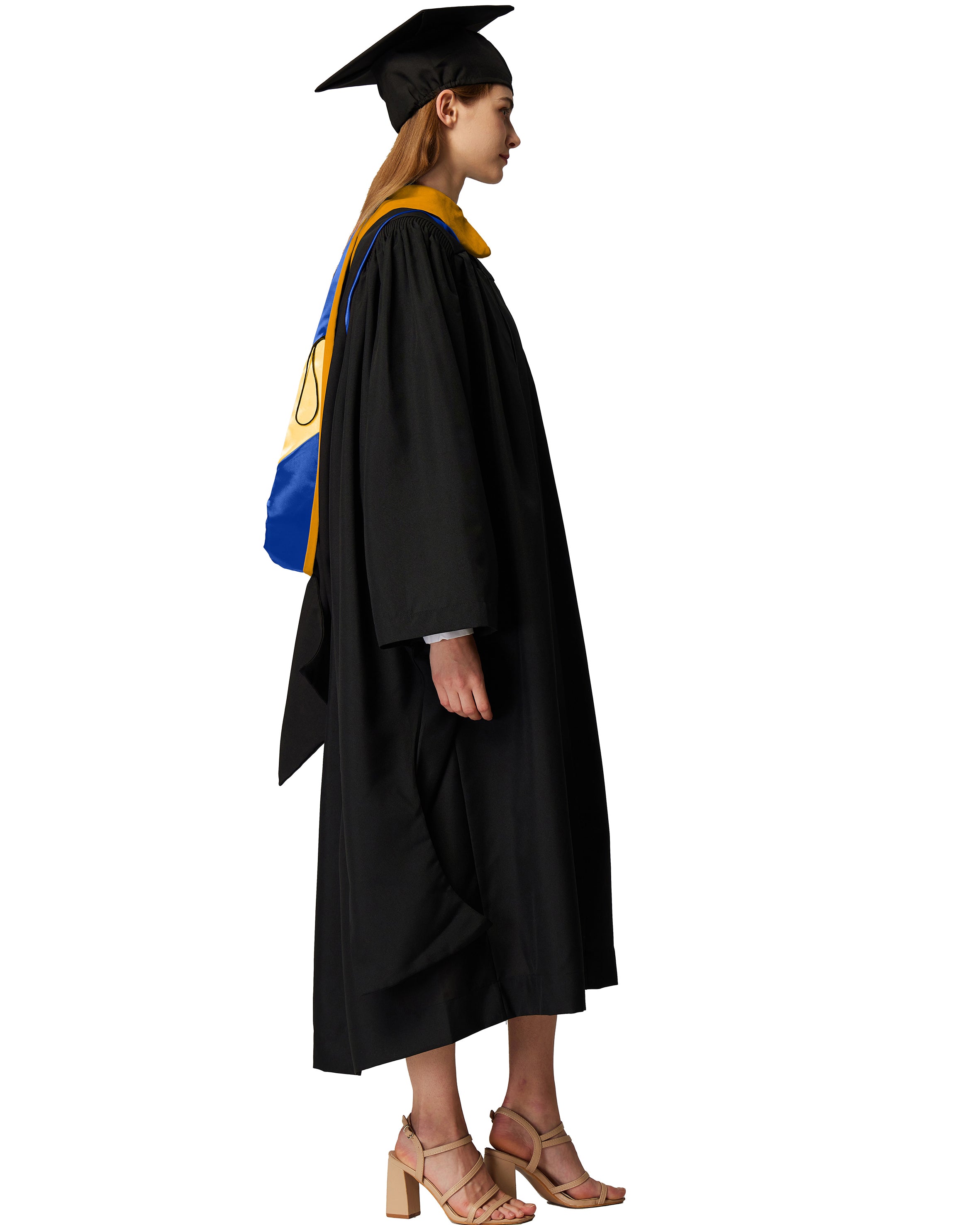 MyGradDay Unisex Master Graduation Gown Cap and Hood Master Regalia with 2026 Tassel