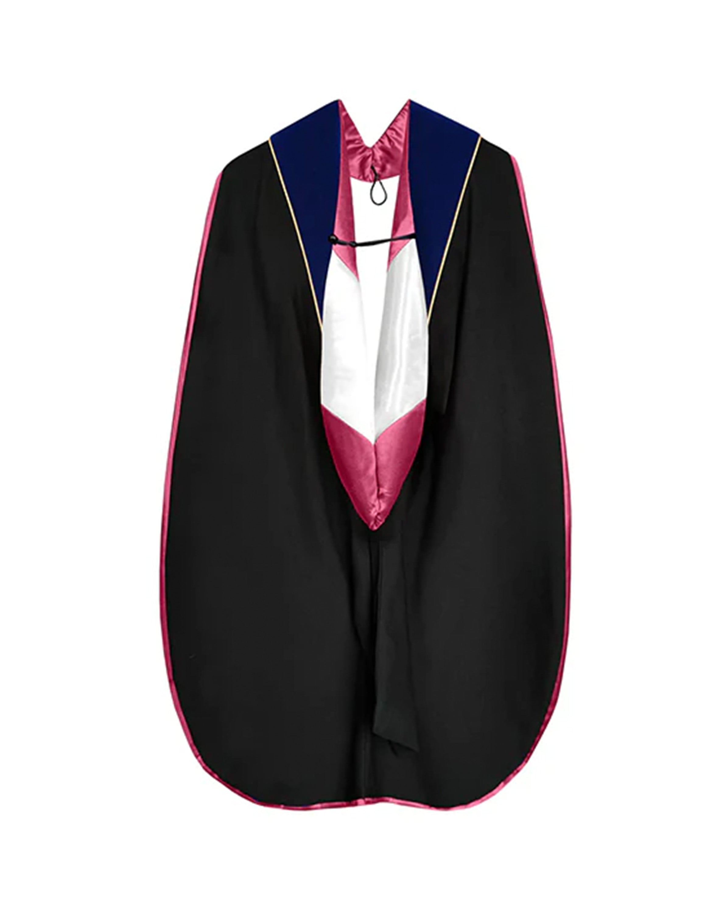 Deluxe Doctoral Graduation Hood with Gold Piping