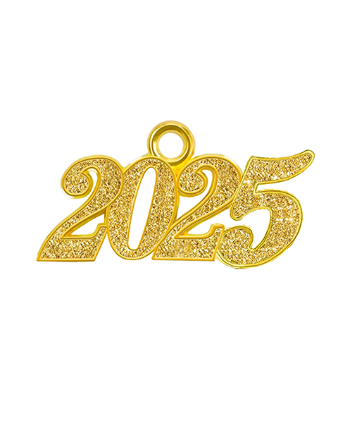 Graduation 2024/2025  Bling Year Charm with Rhinestones
