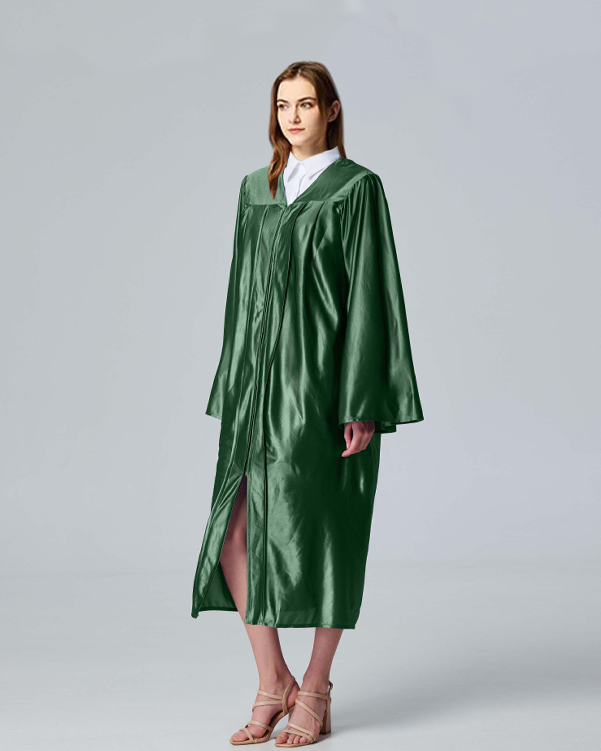 Unisex Shiny Graduation Gown Choir Robe for Church for Baptism Confirmation Choir Officiant or School