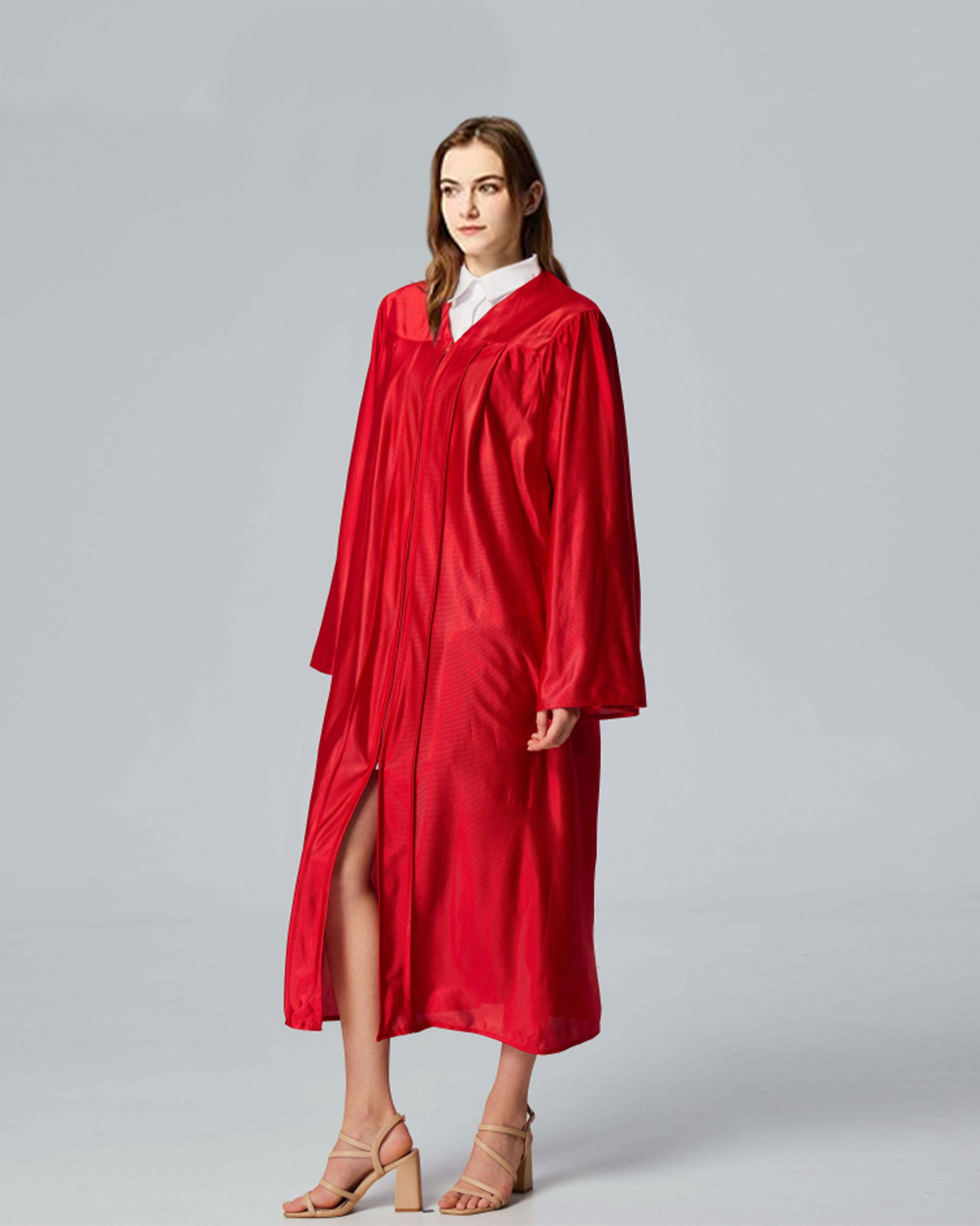 Unisex Shiny Graduation Gown Choir Robe for Church for Baptism Confirmation Choir Officiant or School