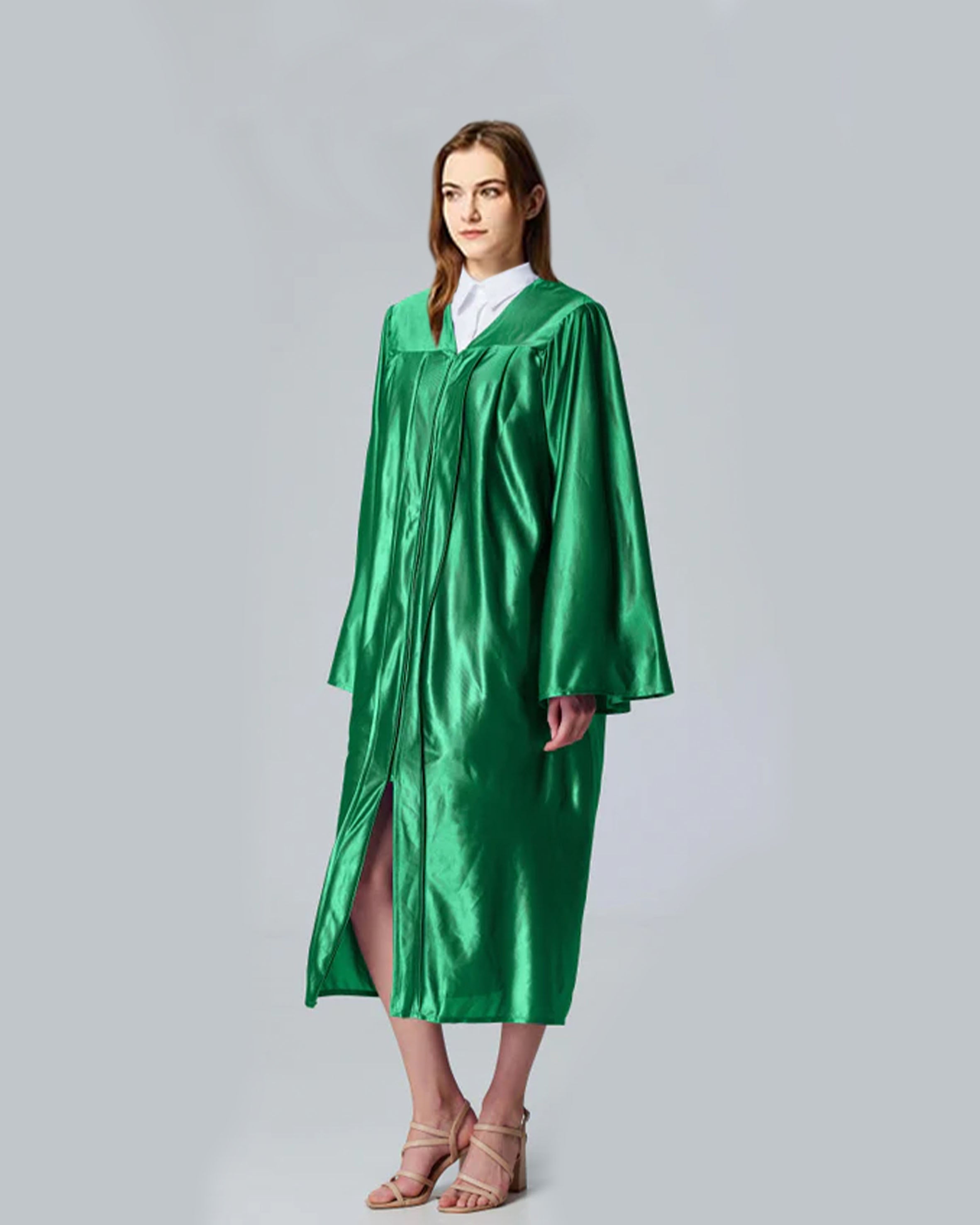 Unisex Shiny Graduation Gown Choir Robe for Church for Baptism Confirmation Choir Officiant or School