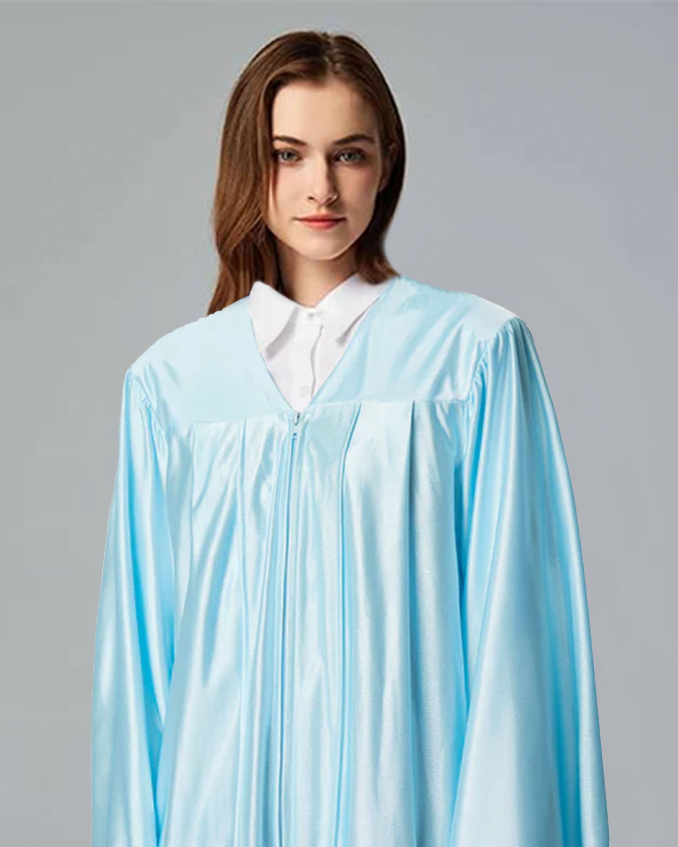 Unisex Shiny Graduation Gown Choir Robe for Church for Baptism Confirmation Choir Officiant or School