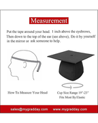 MyGradDay Unisex Adult Matte Graduation Cap with 2024 2025 Tassel Year Charm for High School & Bachelor