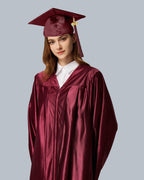 Unisex Shiny Graduation Cap and Gown with Tassel 2026 Year Charm ( Rich Color )