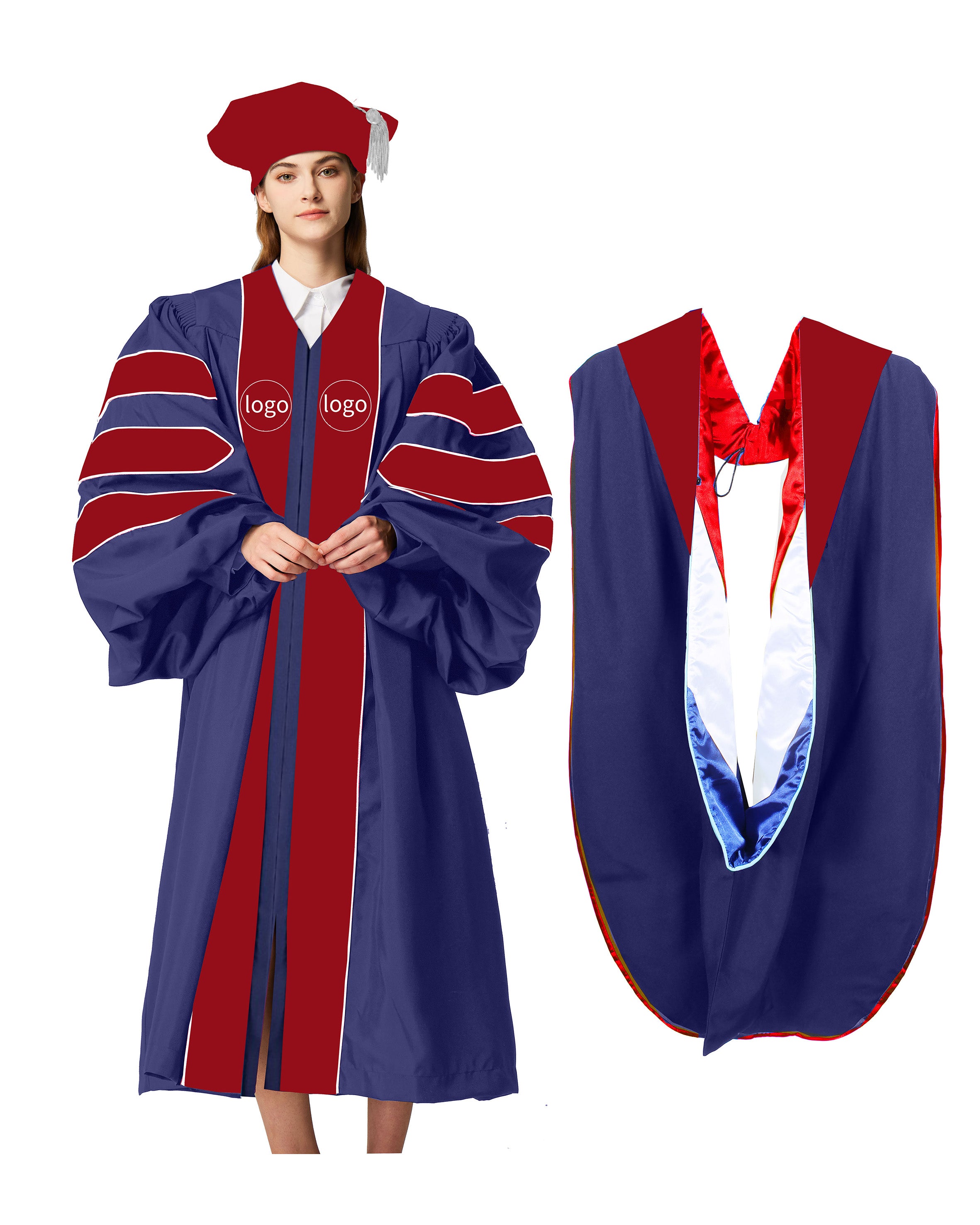 Customization Doctoral Graduation only Gown (Products Will Be Customized as Requested)