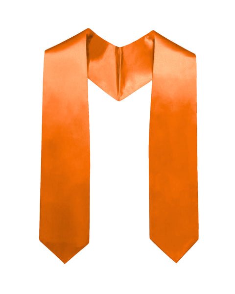 Unisex Kids Plain Graduation Stole 50” Total Length