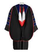 Deluxe Doctoral Graduation Hood with Gold Piping