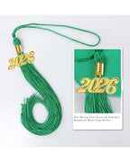 Graduation Tassel with 2026 Year Charm For Cap and Gown ( Rich Color )