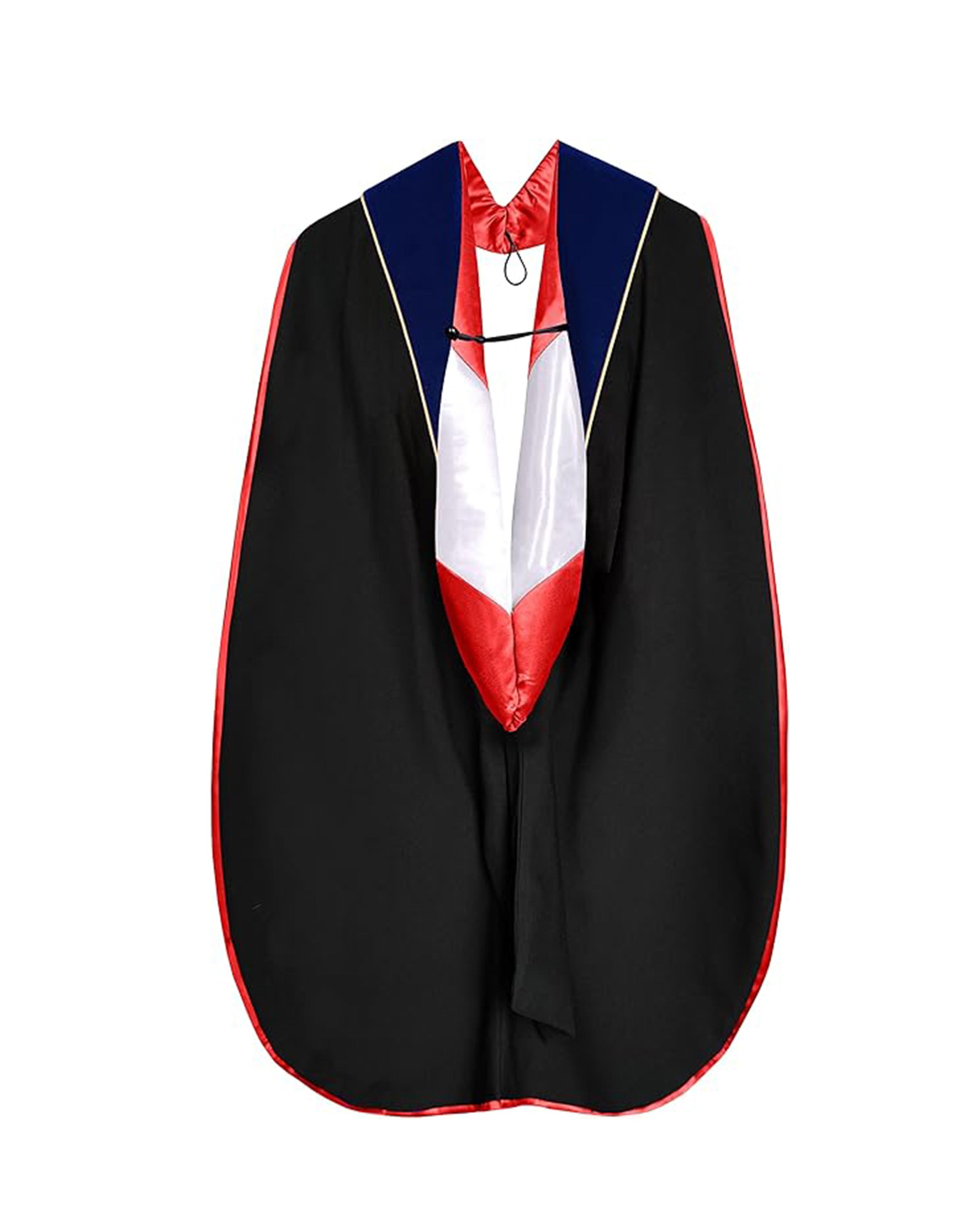 Deluxe Doctoral Graduation Hood with Gold Piping